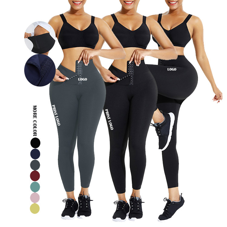 Womens High Waist Leggings for Fitness Shapewear - Tummy Control Workout Pants